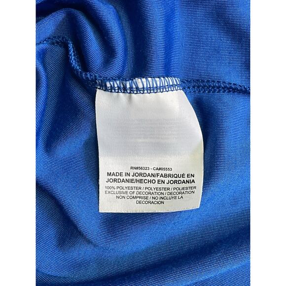 Nike Athletic 1/4 Zip Neck Jacket Sweatshirt Blue Dri Fit Mens Sz L - Picture 7 of 9